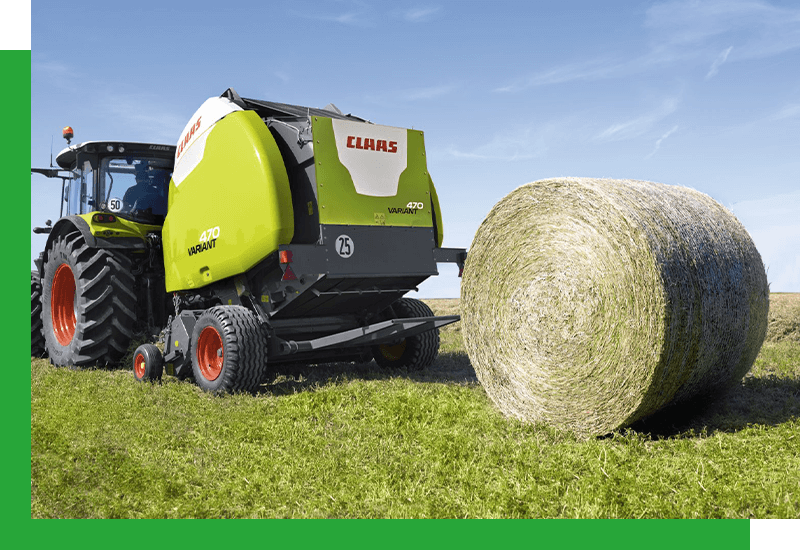 image of a claas baler