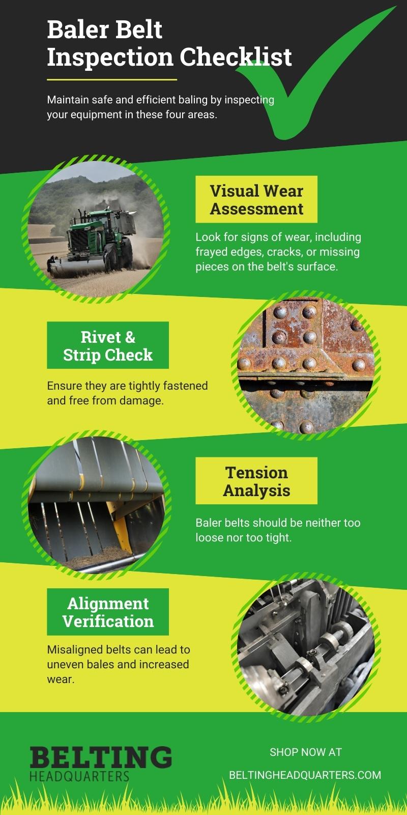 Baler Belt Inspection Checklist graphic