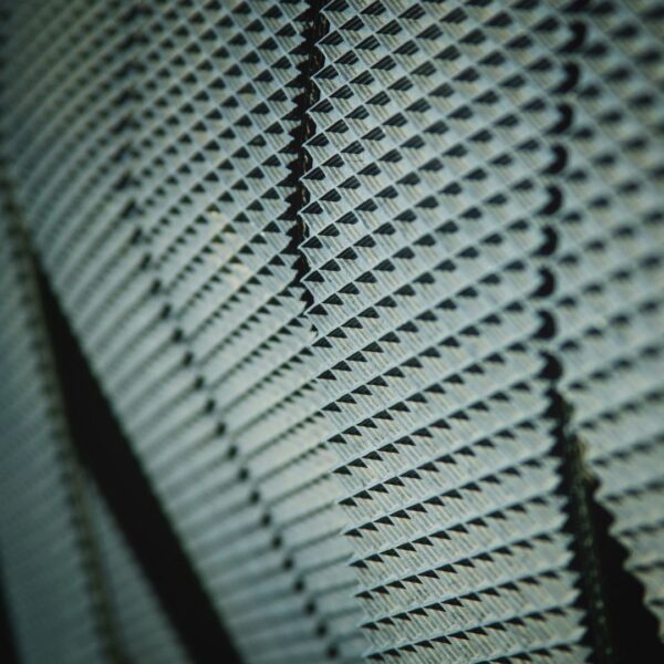 Close-up of baler belts