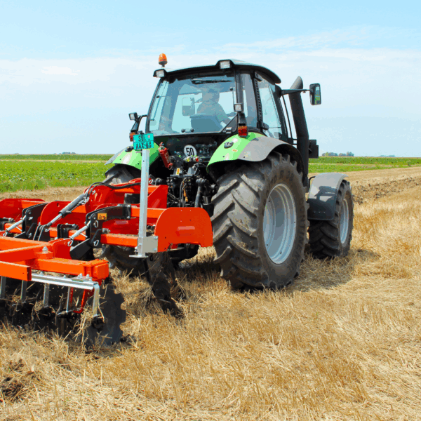 a tractor working