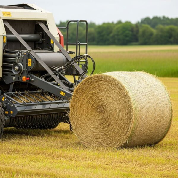 hay baler with hay