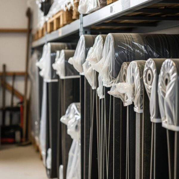 baler belts on rack